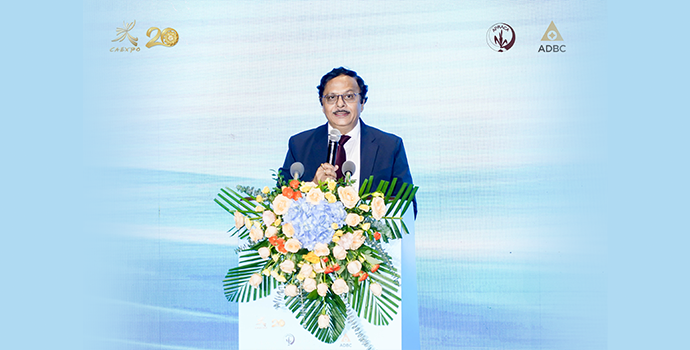 APRACA Secretary General delivering vote of thanks at the APRACA Regional Policy Forum on 5 September 2023 in Nanning, China.