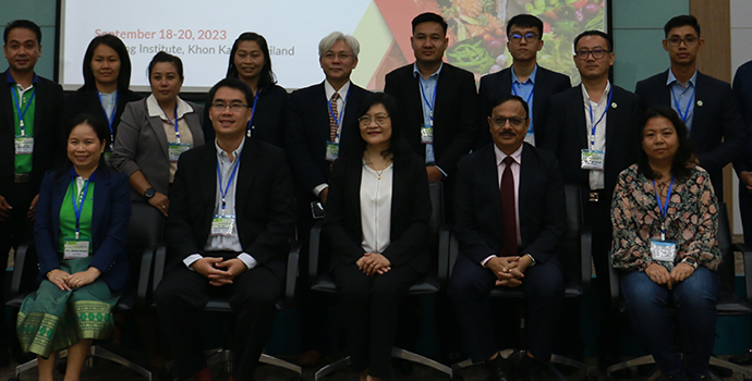 Dr. Prasun Kumar Das Secretary General APRACA is delivering the inaugural address and interacting the trainees during the training program jointly organized by Mekong Institute and APRACA on 18-20 September 2023.