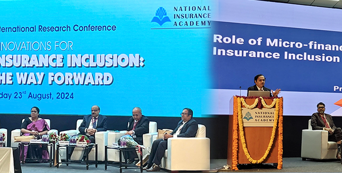 APRACA Secretary General Dr. Prasun Kumar Das was invited by the National Insurance Academy (Ministry of Finance), Pune, India to deliver a presentation on the role of microfinance in insurance inclusion held on 23 August 2024.