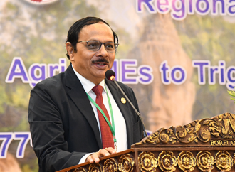 Dr Prasun Kumar Das, APRACA Secretary General delivered the Vote of Thanks in the Regional Policy Forum on ‘Financing Agri-SMEs to Trigger Engines of Local Development’ in Siem Reap, Cambodia on 8 August 2024.