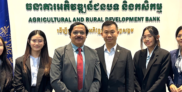 Dr. Prasun Kumar Das, APRACA Secretary General paid visit to the new Head Quarter of the Agricultural and Rural Development Bank of Cambodia on 10 September 2024.